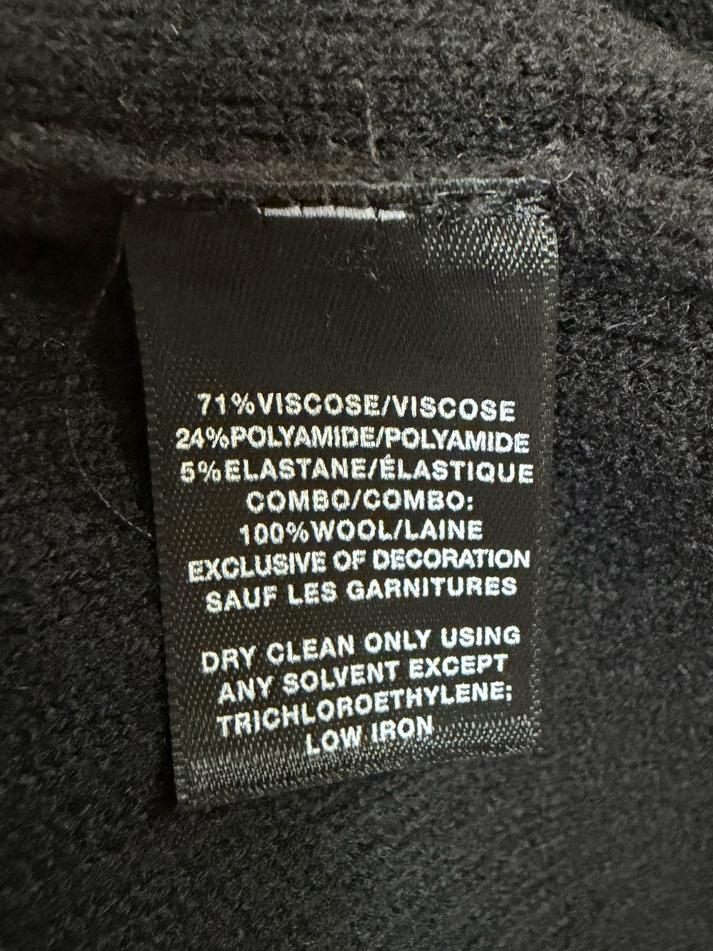 Lafayette 148 Black Wool Drape Front Long Vest Cardigan M - Picture 8 of 8